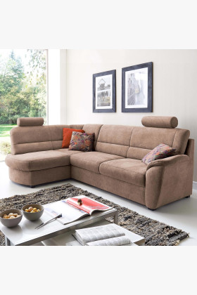 Modernes Sofa mit Ottoman, Holzrahmen, Polsterung, Komfort